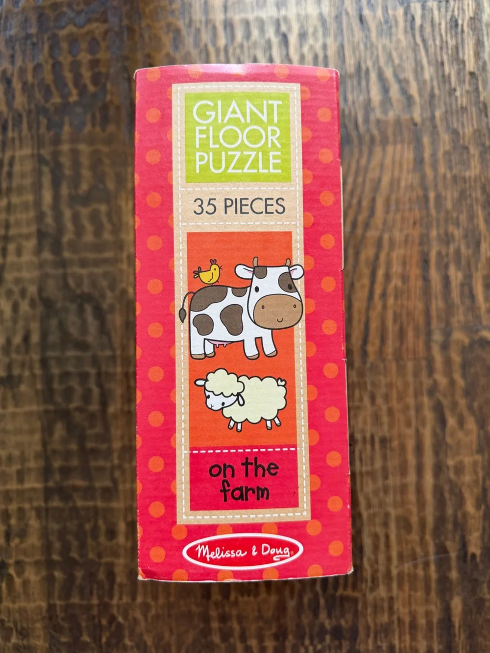 Melissa & Doug On the Farm Giant Floor Puzzle 35 pieces Natural Play
